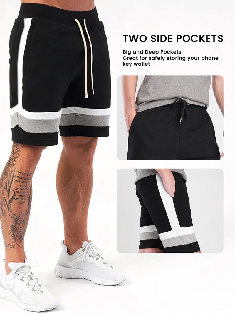 NOBERO Men's Black Bermuda Shorts with Drawstring - Image 3