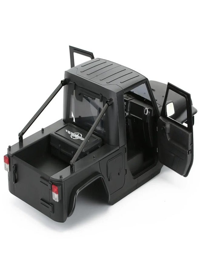 RCJUMPANT 1/10 RC Pickup Body Shell Kit Unassembled - 313mm Wheelbase Wrangler Pickup Body,for RC Crawler Axial SCX10 SCX10 II 90046 DIY (Grey) - Image 5