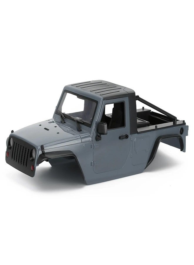 RCJUMPANT 1/10 RC Pickup Body Shell Kit Unassembled - 313mm Wheelbase Wrangler Pickup Body,for RC Crawler Axial SCX10 SCX10 II 90046 DIY (Grey) - Image 1