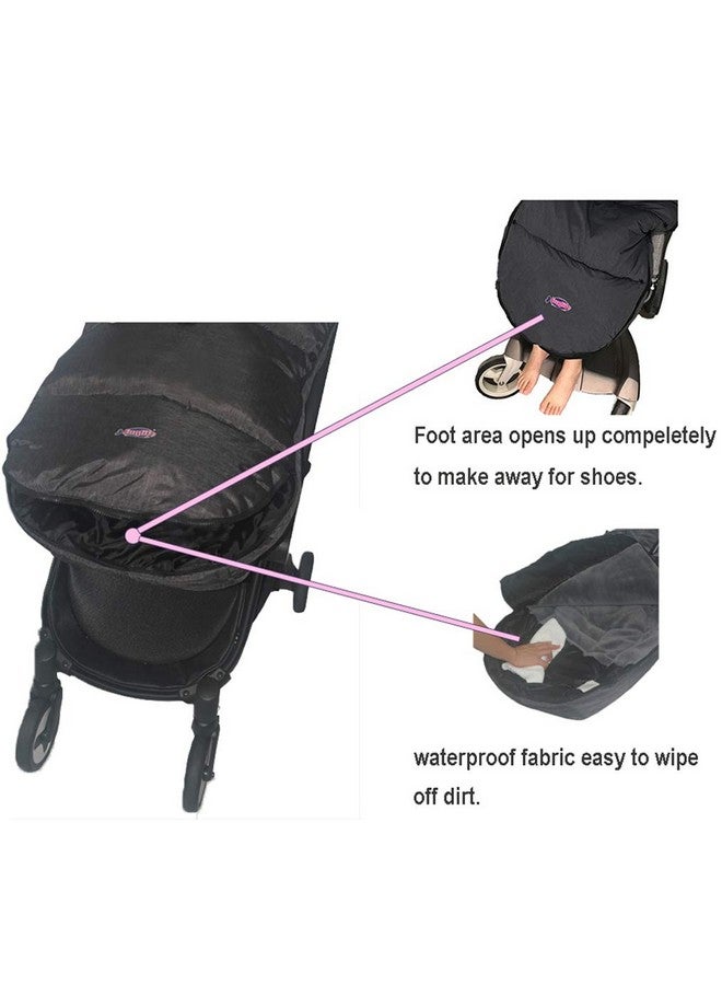 FUNLIFE Toddler Stroller Footmuff Cosy Toe Buggy Pushchair Sleeping Bag, Easy Open & Removable Front Piece,Special Design Fits All Travel Gears Perfectly, 6-48M - Image 1