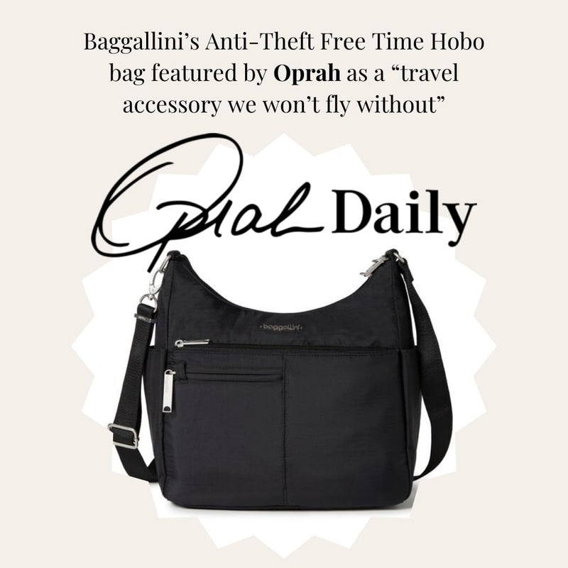 Baggallini Womens SecurtexÂ® Anti-theft Free Time Crossbody Bag Cross Body, Black - Image 2