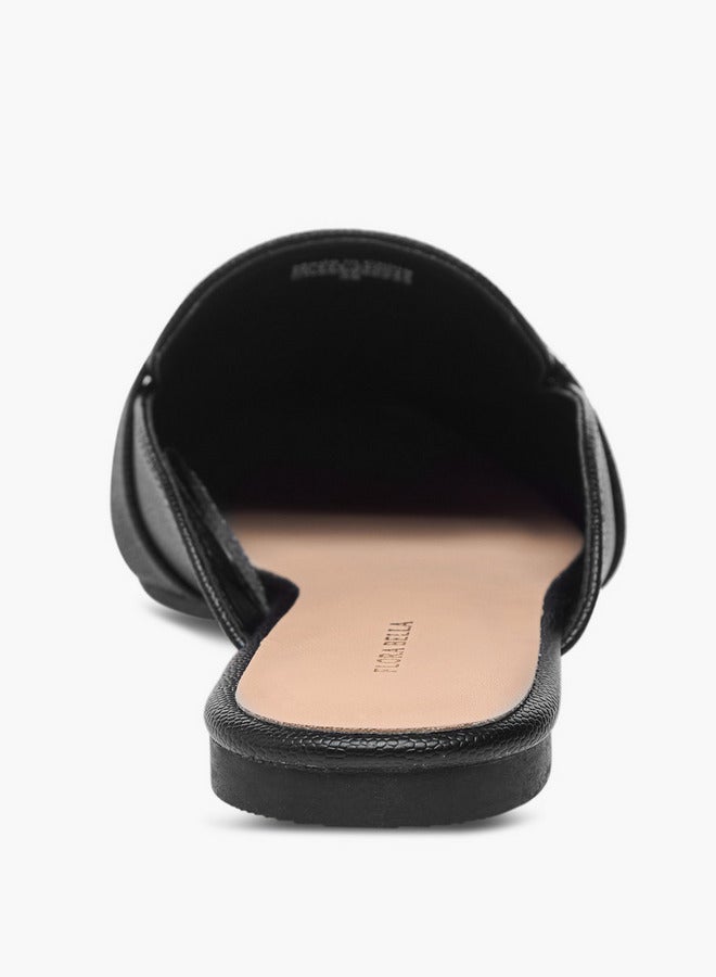 Flora Bella By Shoexpress Textured Slip-On Mules  - Image 5