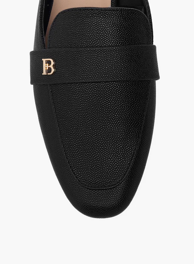 Flora Bella By Shoexpress Textured Slip-On Mules