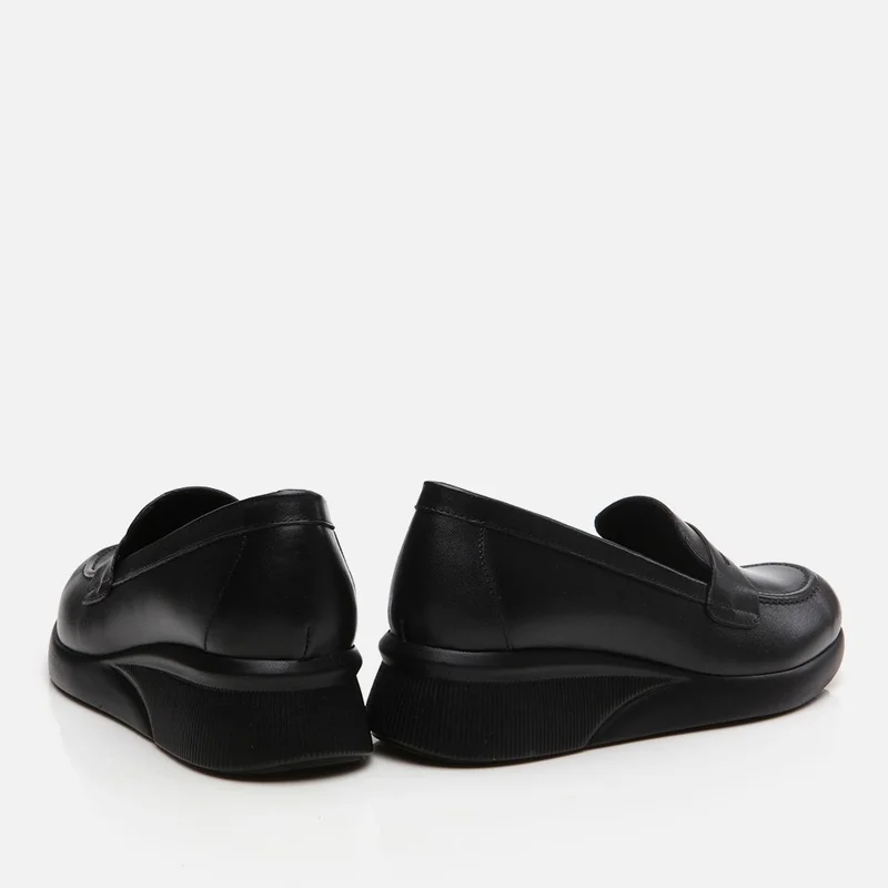 Hotiç 01AYH294700A100 GENUINE Leather Black Women's Loafer