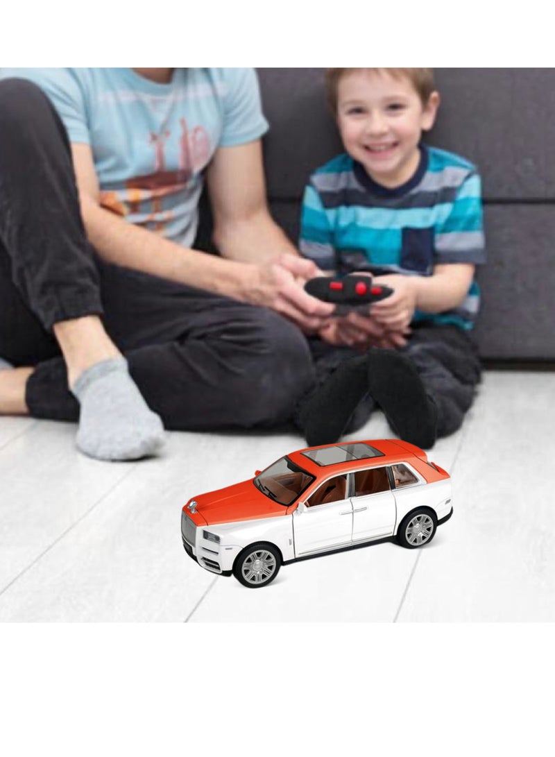 فونسترز نموذج سيارة RC مصبوب بمقياس 1:22 مع صوت، وأضواء LED، ورذاذ، وأبواب قابلة للفتح - مركبة معدنية قابلة لإعادة الشحن للتحكم عن بعد للأطفال وهواة الجمع - Image 3