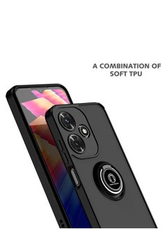 General Case For Infinix Hot 30i Shockproof Case, Magnetic Ring Armour Phone Cover with [Kickstand], Frosted Matte Case, Lightweight With Military Grade Shock Absorption Case  - Image 2