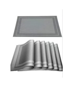 PVC Dining Mat Woven Mesh Cloth Non Wash Dining Table Mat