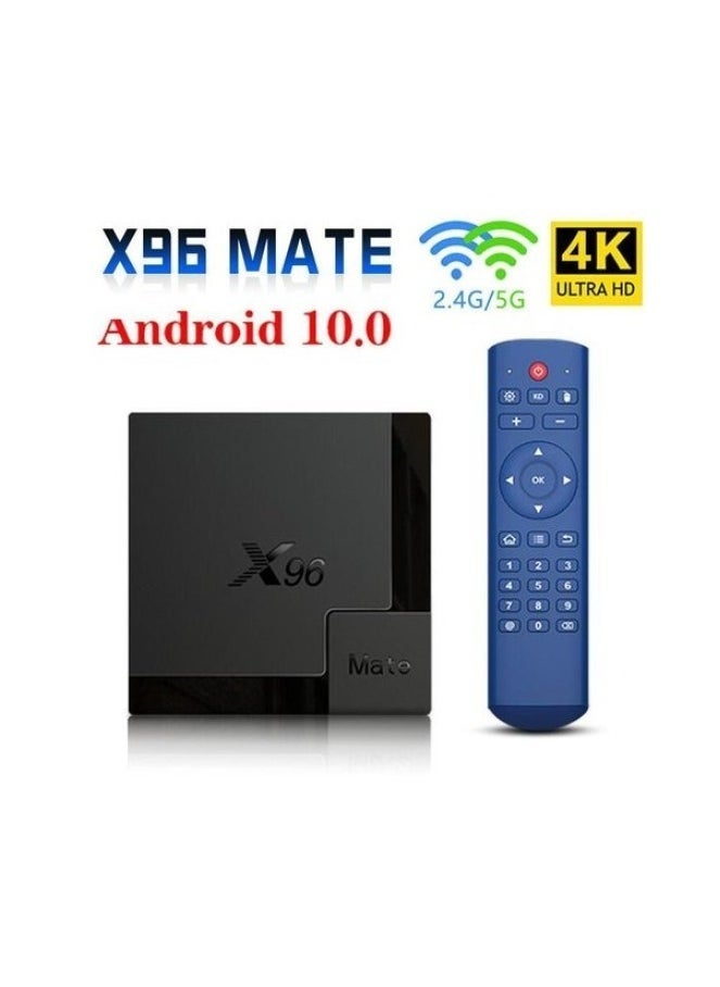 X96 - X96 Mate Smart TV Box, 4GB RAM + 64GB ROM, Android 10.0 TV Box, Allwinner H616 Quad Core ARM Cortex A53 CPU, Support Dual WiFi 2.4G/5G, 4K/UHD/3D Media Player, H.265 Ethernet 10/100M Set Top Box - Image 1