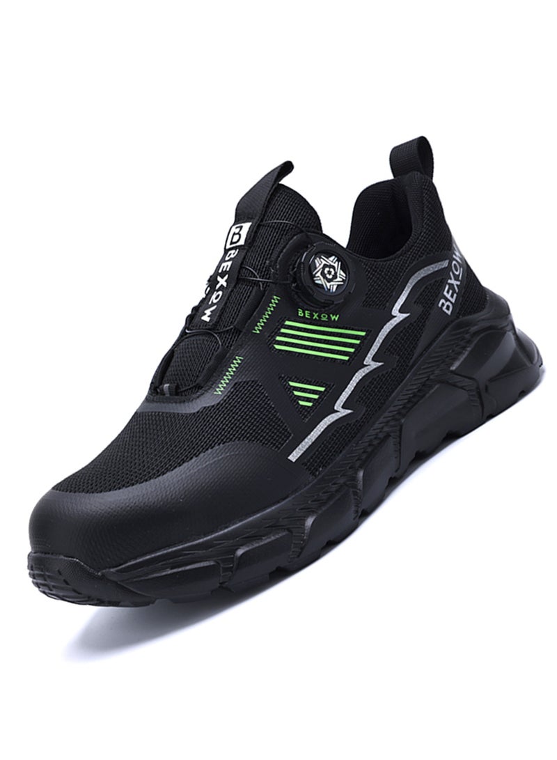 Bexow BEXOW Premium Safety Shoes Steel Toe Lightweight Slip Resistant Breathable Work Sneakers with Kevlar Midsole Anti-Smashing Puncture Proof Comfortable Industrial Footwear for Men and Women  - Image 1