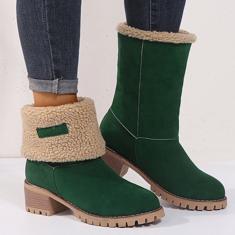 wish2021 foreign trade large size Winter new cotton boots foreign trade tube two-wear and warm snow boots women - Image 5