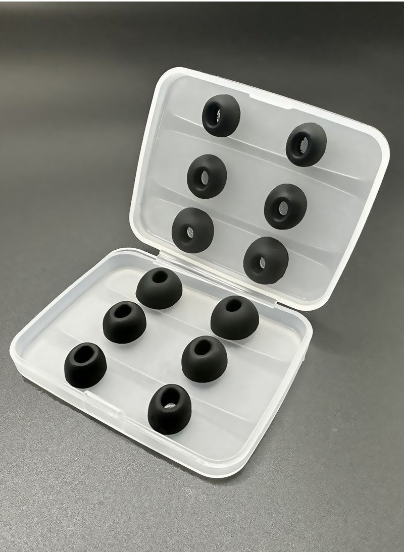 Generic 12-Piece Replacement Ear Buds For AirPods Pro 2nd Generation【Secure Fit】【Premium Noise Cancellation】 AirPods Pro 2nd Generation Ultimate Comfort Ear Buds Black  - Image 1
