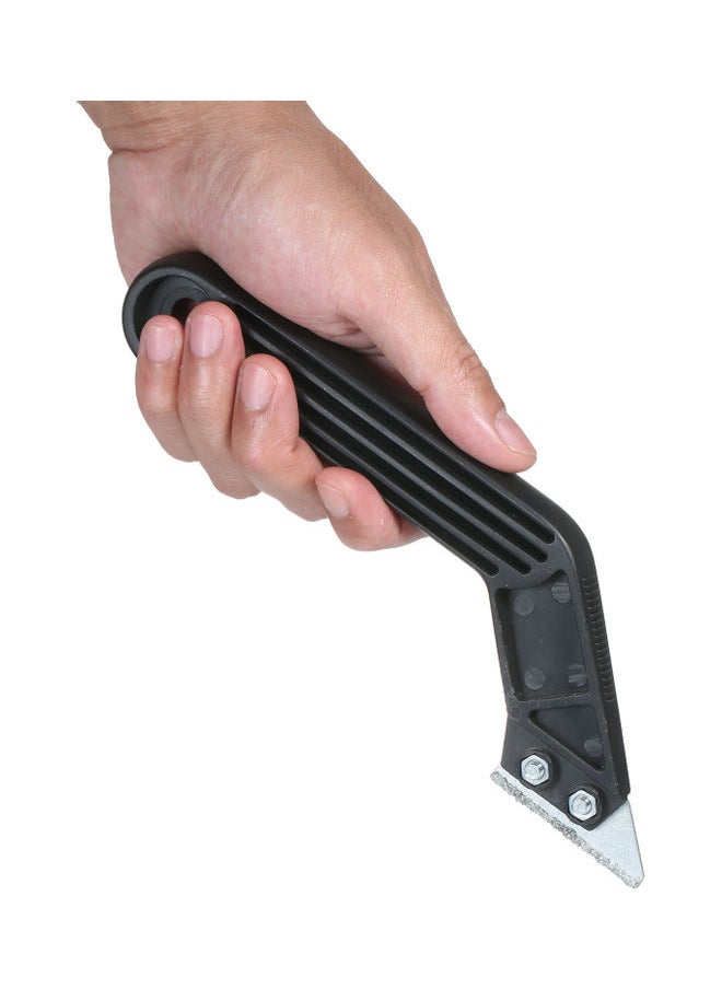 NIBEMINENT Professional Angled Tile Grout Saw With 5 Extra Replacement Piece Black 21x2x7cm  - Image 4