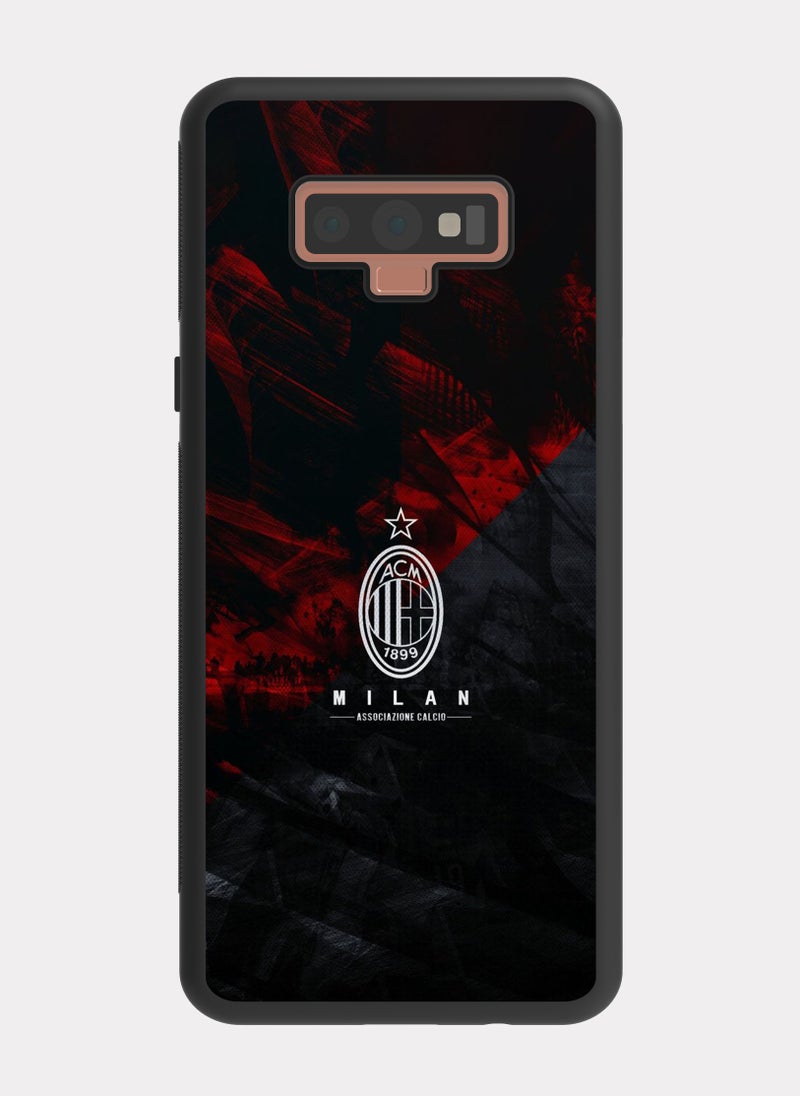 بكسلات كفر سامسونج جالكسي نوت 9 نادي أي سي ميلان احمر ابيض - Image 1