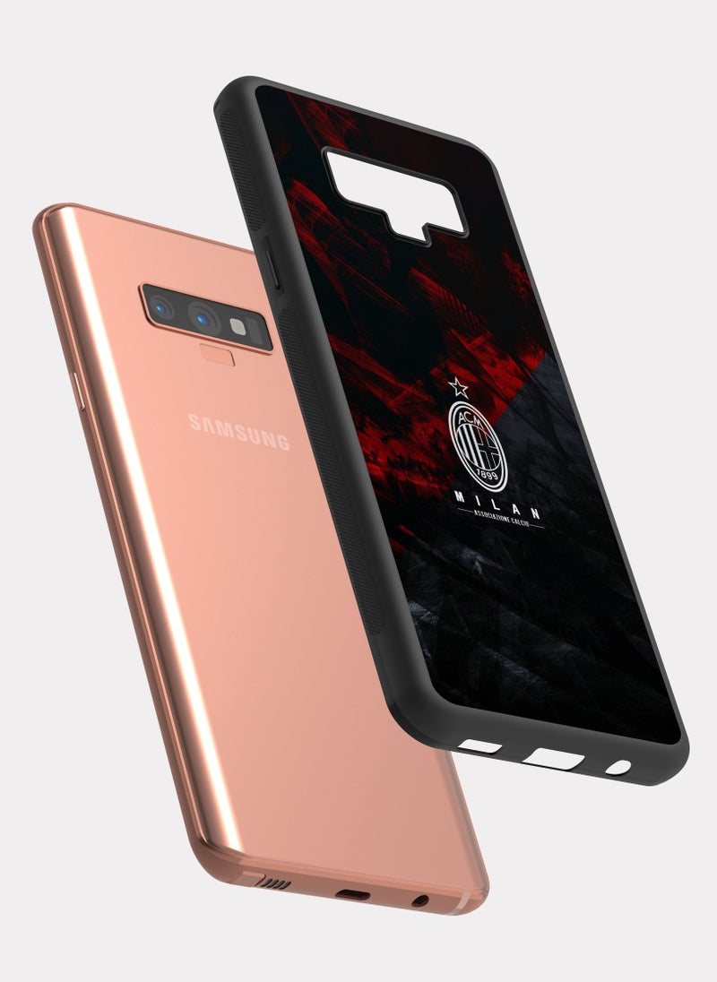 بكسلات كفر سامسونج جالكسي نوت 9 نادي أي سي ميلان احمر ابيض - Image 2