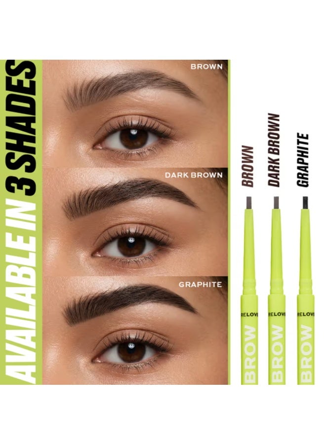 Revolution Relove Blade Brow Pencil Brown - Image 5