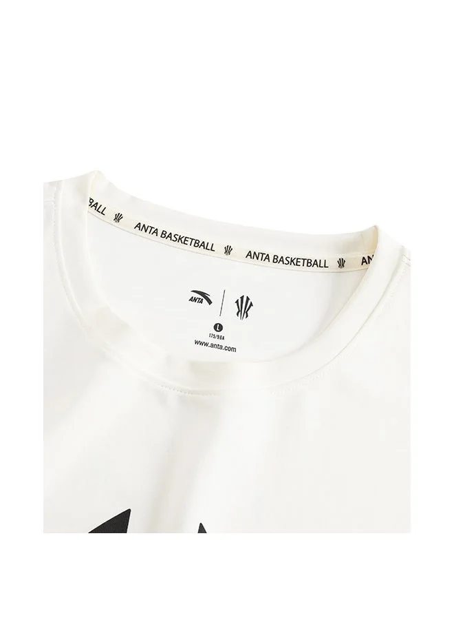 Anta Beige KAI Collection | Men’s IceSilk Basketball T-Shirt for Men | Best Price UAE
