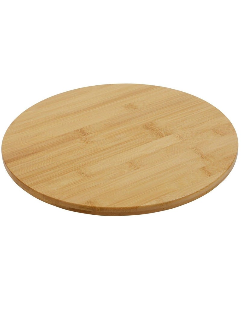 Wooden Turntable  Wood Solid Round Designer Rotating 30cm - Image 1
