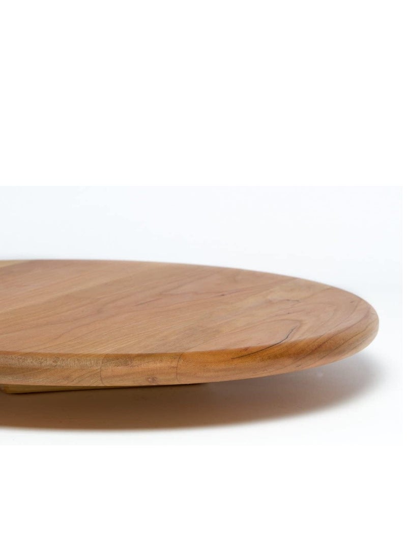 Wooden Turntable  Wood Solid Round Designer Rotating 30cm - Image 2