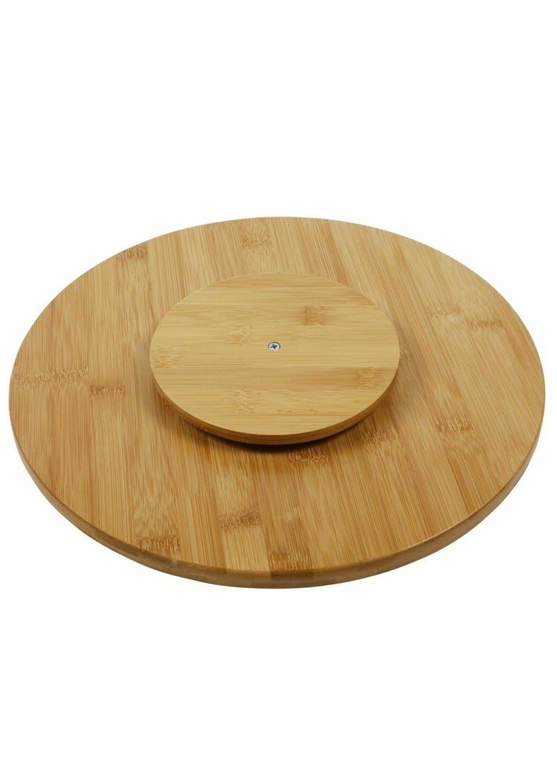 Wooden Turntable  Wood Solid Round Designer Rotating 30cm - Image 3