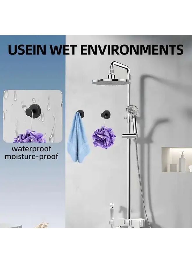 Stainless Steel Suction Cup Hooks Heavy Duty Damage Free Bathroom Storage Caddy - Image 5