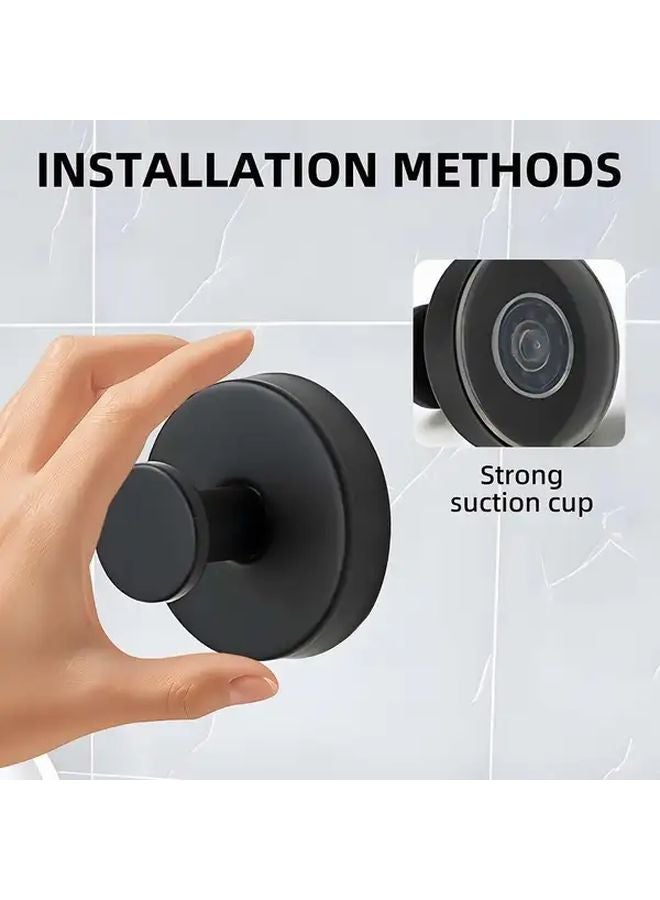 Stainless Steel Suction Cup Hooks Heavy Duty Damage Free Bathroom Storage Caddy - Image 2