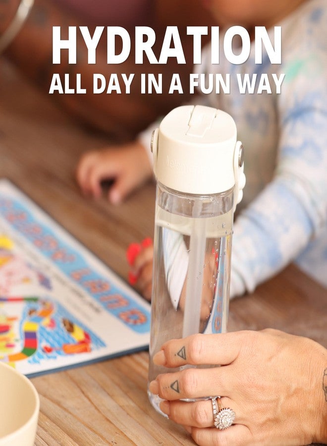 إليمنتال زجاجات مياه إليمينتال للأطفال - زجاجة سبلاش كيدز للمدرسة بمقبض سهل الفتح - زجاجة مياه بلاستيكية من التريتان خالية من مادة BPA مع ماصة مانعة للتسرب عند إغلاق الفوهة - شفافة - 18 أونصة - Image 5