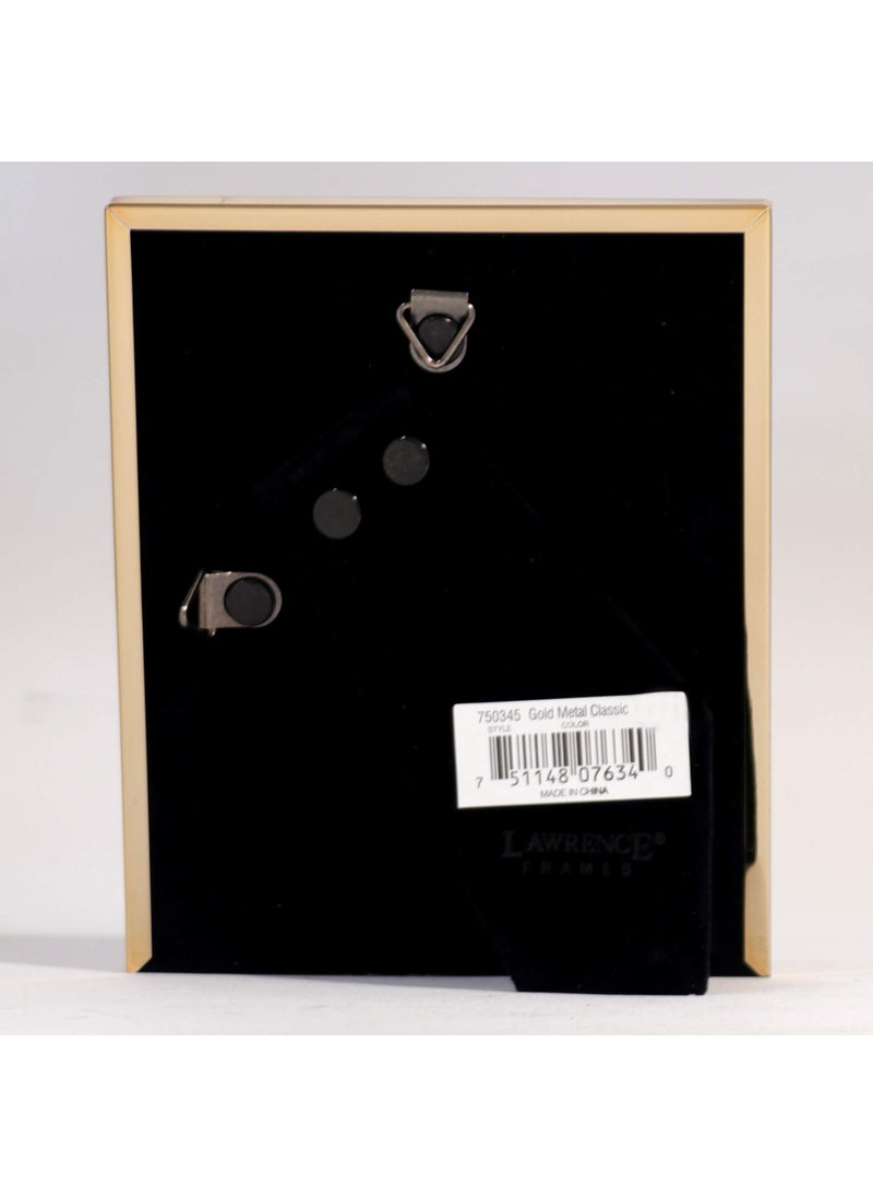 Lawrence Frames Lawrence Frames 4x5 Gold Metal Classic Bevel Picture Frame  - Image 3