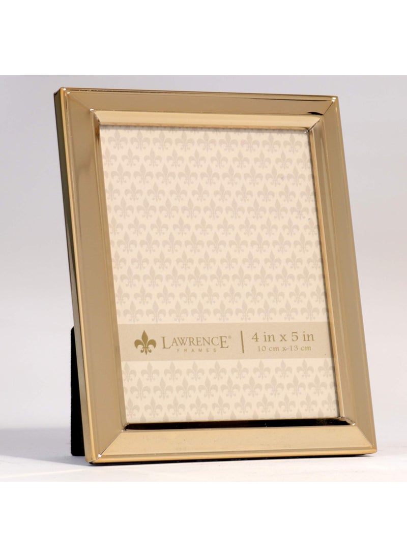 Lawrence Frames Lawrence Frames 4x5 Gold Metal Classic Bevel Picture Frame  - Image 2