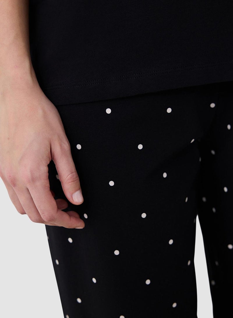 Penti Black Cotton Pyjama Set - Image 5