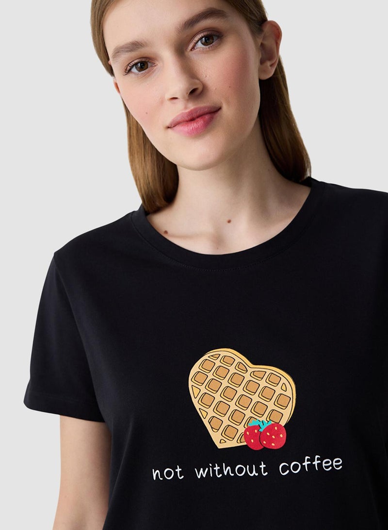 Penti Black Cotton Pyjama Set - Image 3