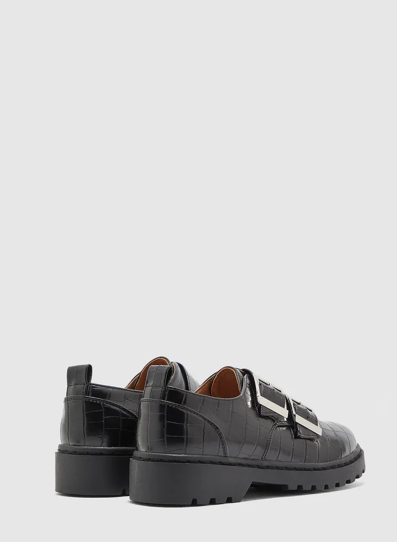 TOPSHOP Double Buckle Oxford Shoe