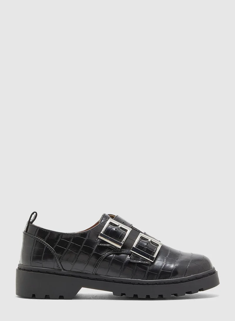TOPSHOP Double Buckle Oxford Shoe