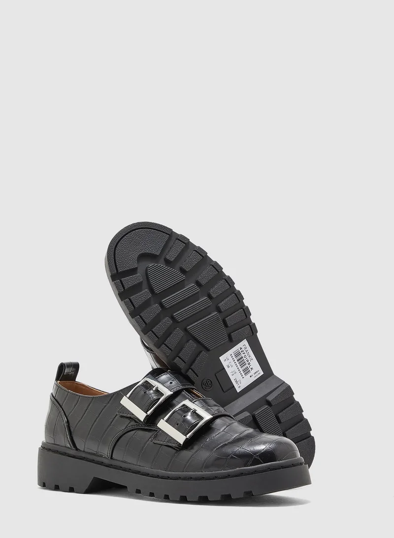 TOPSHOP Double Buckle Oxford Shoe