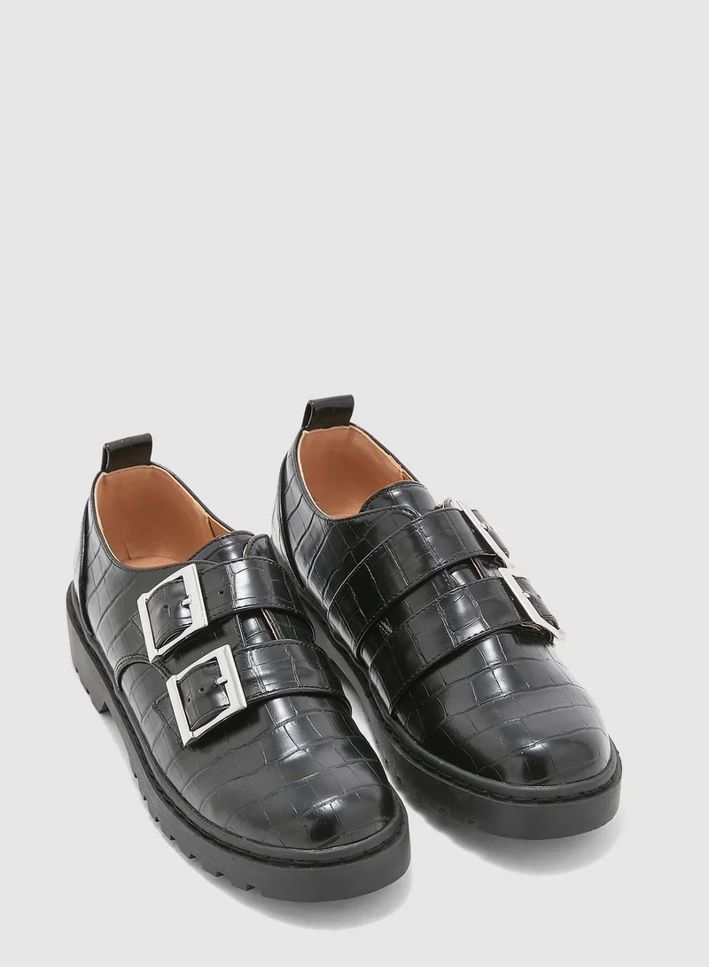 TOPSHOP Double Buckle Oxford Shoe