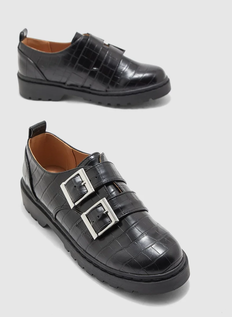 TOPSHOP Double Buckle Oxford Shoe