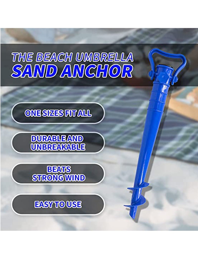 Y&D - Beach Umbrella Anchor, Outdoor Sun Adjustable Sand Anchor Spike Stand Holder for Fishing Pole Grass Picnic Garden Patio, One Size All - Image 1