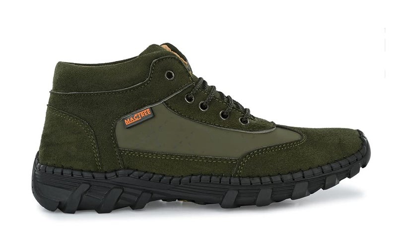 MACTREE Olive Suede Hiking & Trekking Boot for Men - 42 - Image 5