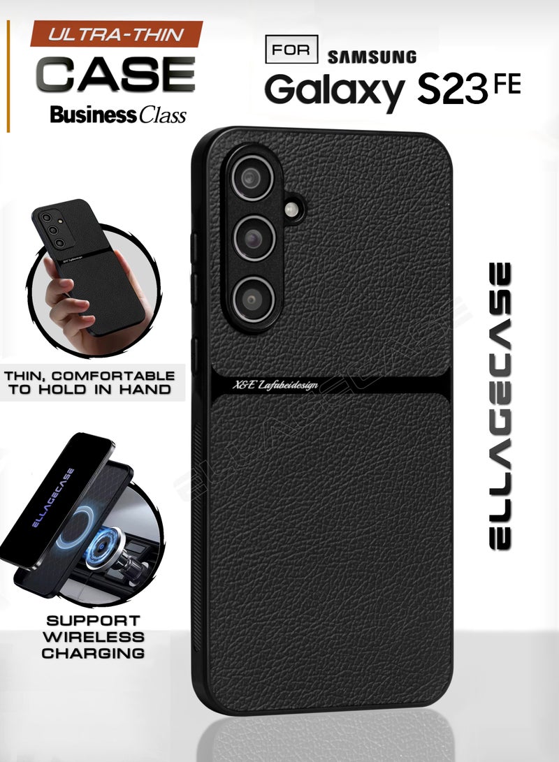 ELLAGECASE Business Class Case for Samsung Galaxy S23 FE, Ultra-Thin, Built-in Magnetic Plate, Wireless Charging, Shockproof, Full Camera Lens Protection - Image 1
