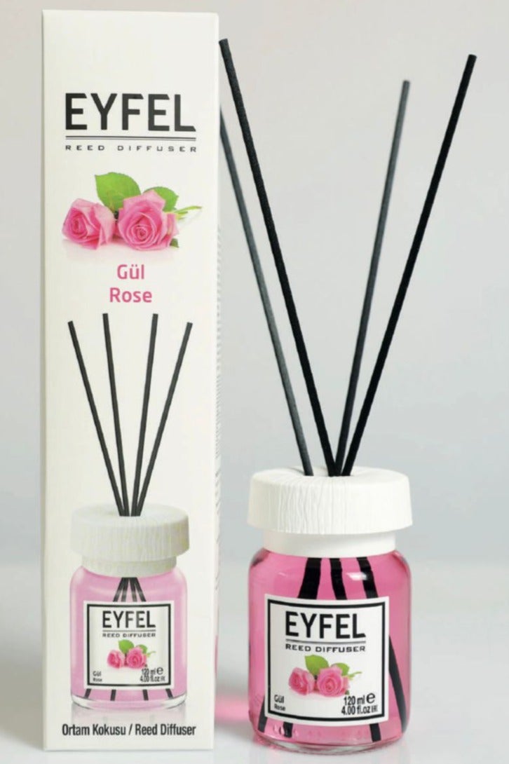 Eyfel Reed Diffuser, Rose Fragrance, 121 ml - Image 1