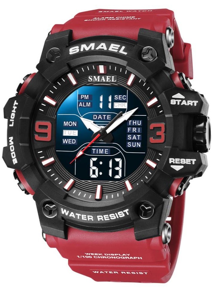 SMAEL Waterproof electronic sports watch, luminous alarm clock watch - Image 1
