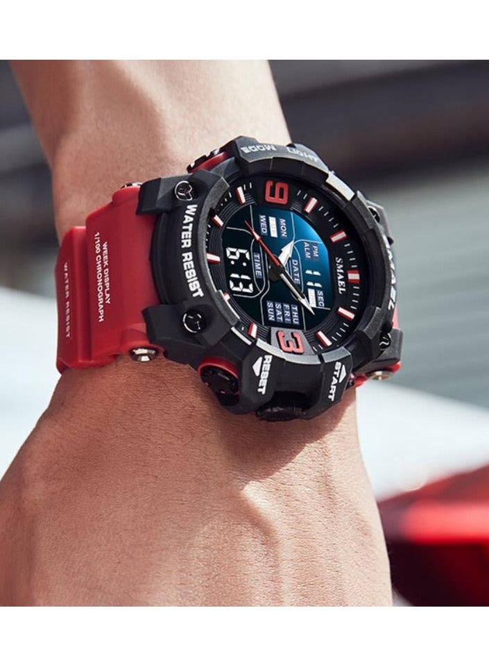 SMAEL Waterproof electronic sports watch, luminous alarm clock watch - Image 2