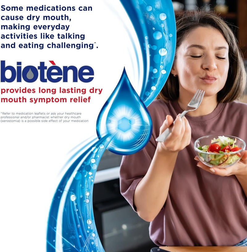 biotène Fresh Mint Oral Rinse Mouthwash for Dry Mouth - 33.8 fl oz - Image 4