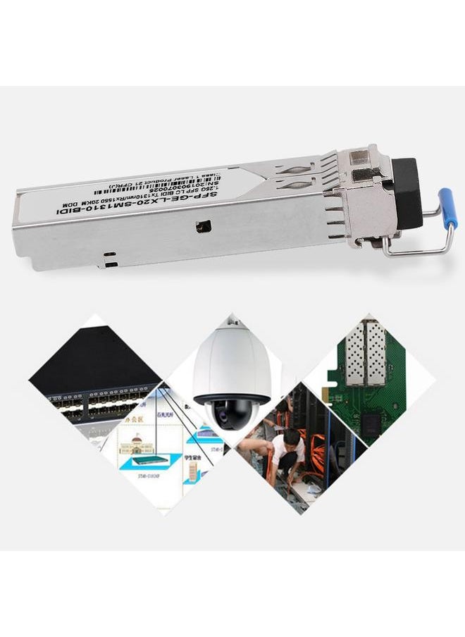 Thoraya - SFp gE LX20-SM1310-BIDI 20KM Gigabit Single Mode Single Fiber Transceiver Optical Module - Image 1