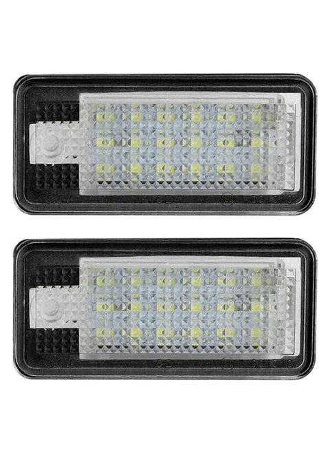 LED Number Plate Lights, 2Pcs License Number Plate Light Lamp, Car Rear License Plate Lamps for Q7 A3 S3 A4 S4 RS4 A6 C6 S6 RS6 A8 S8