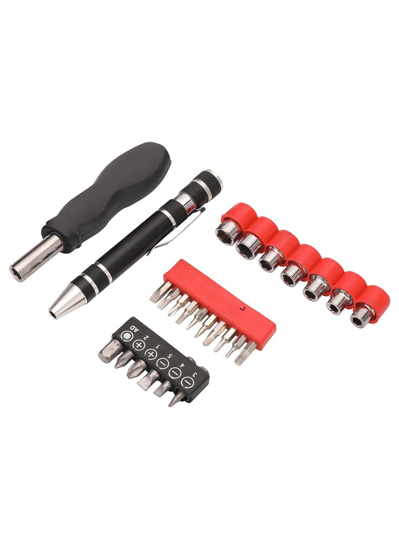 BMB tools Ratchet Screwdriver with Socket & Screwdriver Bitset 25 Piece | Hand Tools | Repair Tools | Bits | Precision Repair | Electronics Slotted - Image 1