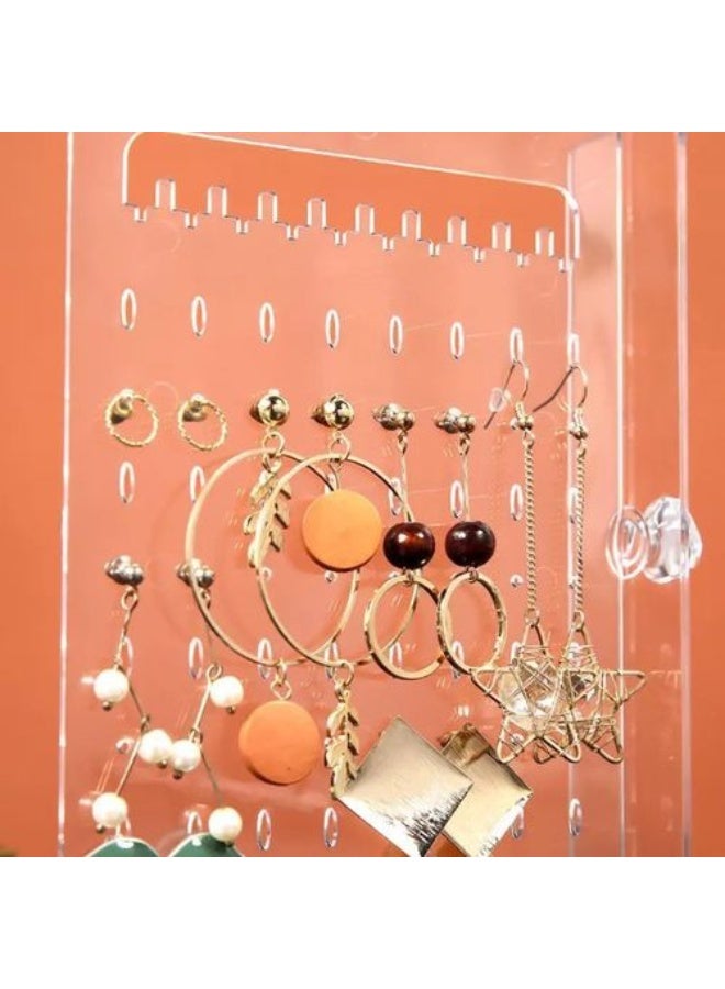 Luxury multi-tiered jewelry organizer box – clear acrylic with drawers and accessory holder, ideal for rings, earrings and necklaces - Image 4