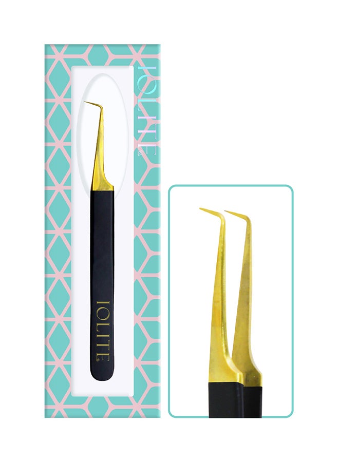 IOLITE ملقط زراعة الرموش غير موصل من الفولاذ المقاوم للصدأ - Image 2