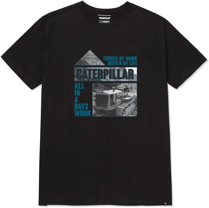 Caterpillar Graphic Tee - Pitch Black