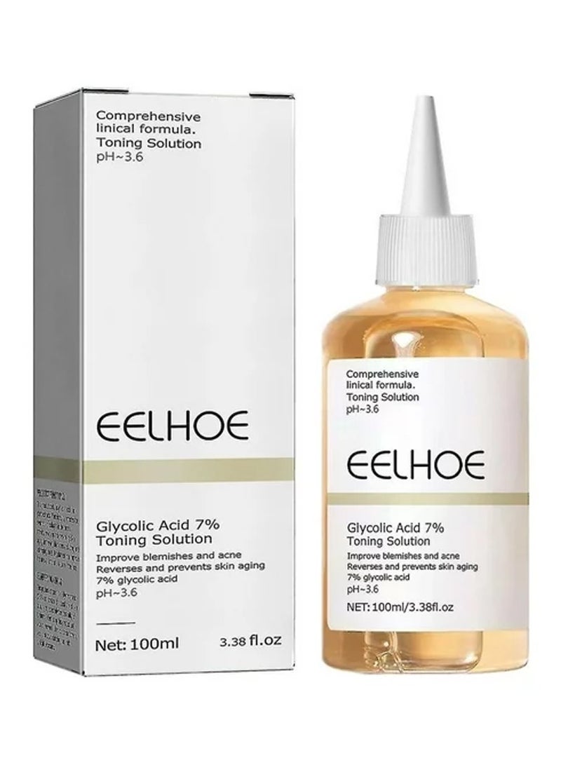 EELHOE 7 Glycolic Acid Toning Solution, Glycolic Acid Toner 7 Glycolic Acid Serums, Hydrating Toner for Face, Moisturize & Strengthen Skin, for Lifting, Firming, Brightening - Image 1