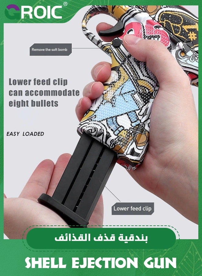 GROIC Toy Gun Soft Bullets,EVA Safety Soft Bullet Gun,Shooting Games Education Toy Model,Pistol Toy Foam Shock Wave Soft Bullet Game Gun,Shell Jump Design Toy Gun  - Image 2